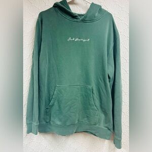 Seek Discomfort Medium Unisex Green Hoodie